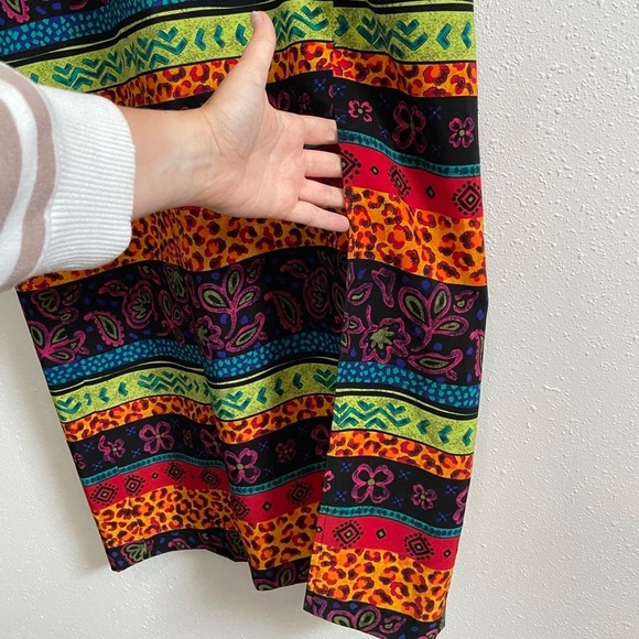 Sag Harbor Vintage Multicolor Patterned Dress - Picture 3 of 8